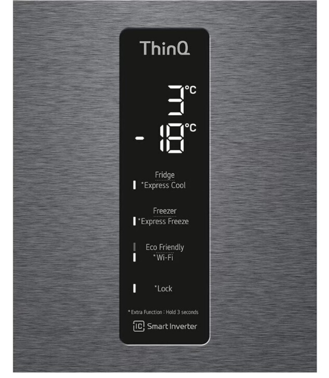 LG Ψυγειοκαταψύκτης GBP 62DSXCC1 384lt Total NoFrost Υ203xΠ59.5xΒ67.5εκ. Γκρι