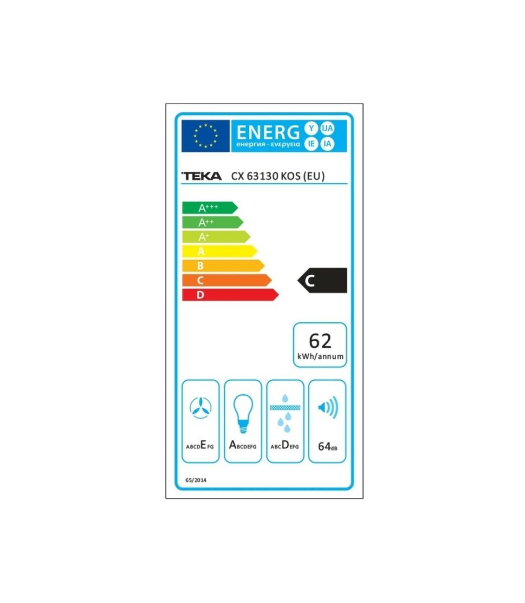 Απορροφητήρας Teka CX 63130 ΚOS INOX ΑΠΛΟΣ
