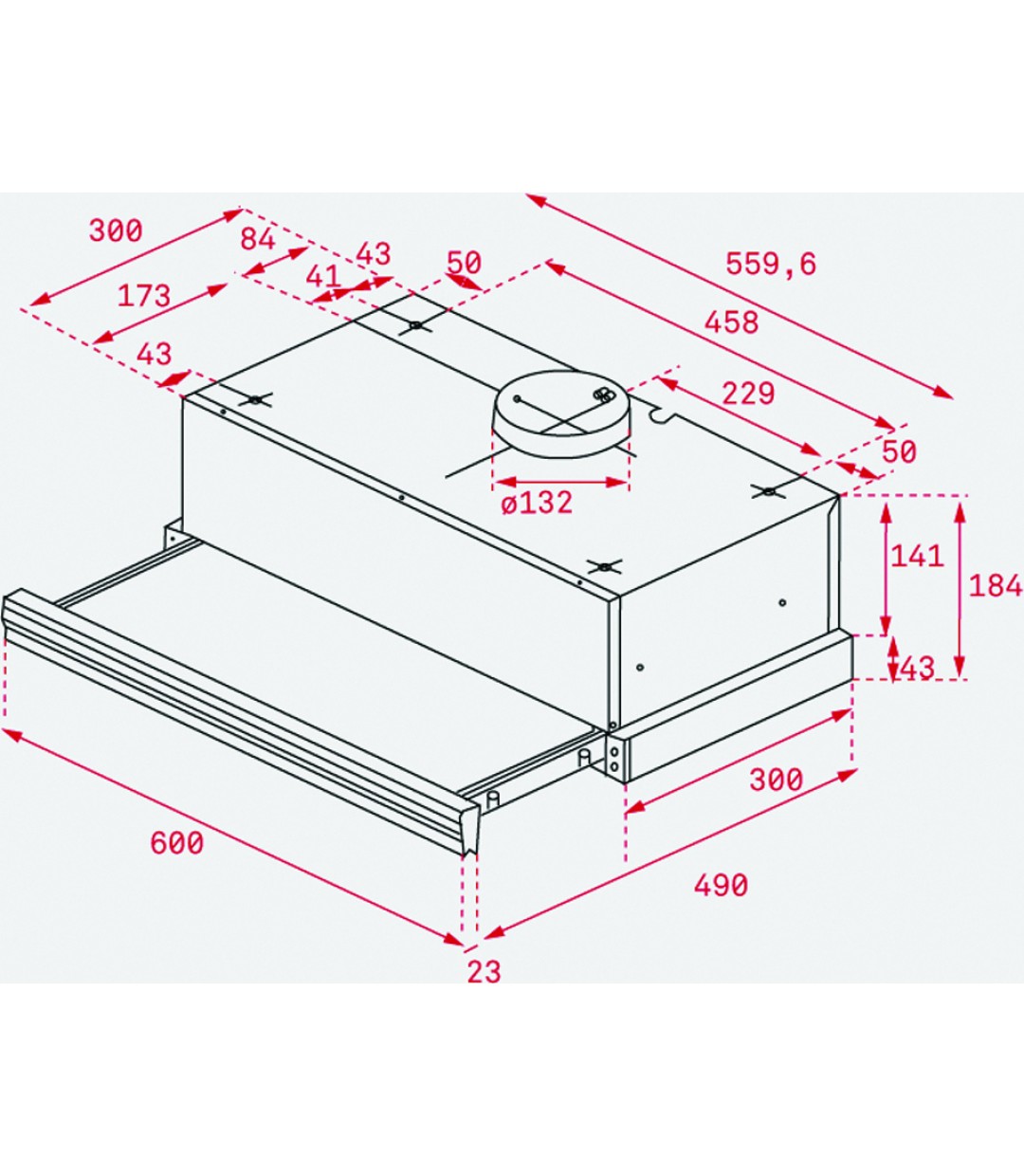 Teka CNL 6415 Plus Συρόμενος Απορροφητήρας 60cm Μαύρος