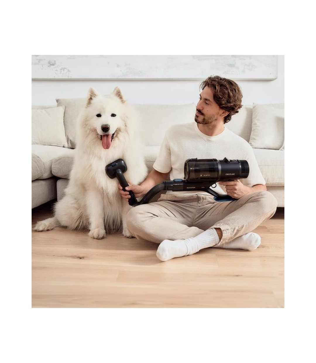 Cecotec Conga RockStar 6500 Επαναφορτιζόμενη Σκούπα 2 σε 1 Stick & Χειρός Μαύρη