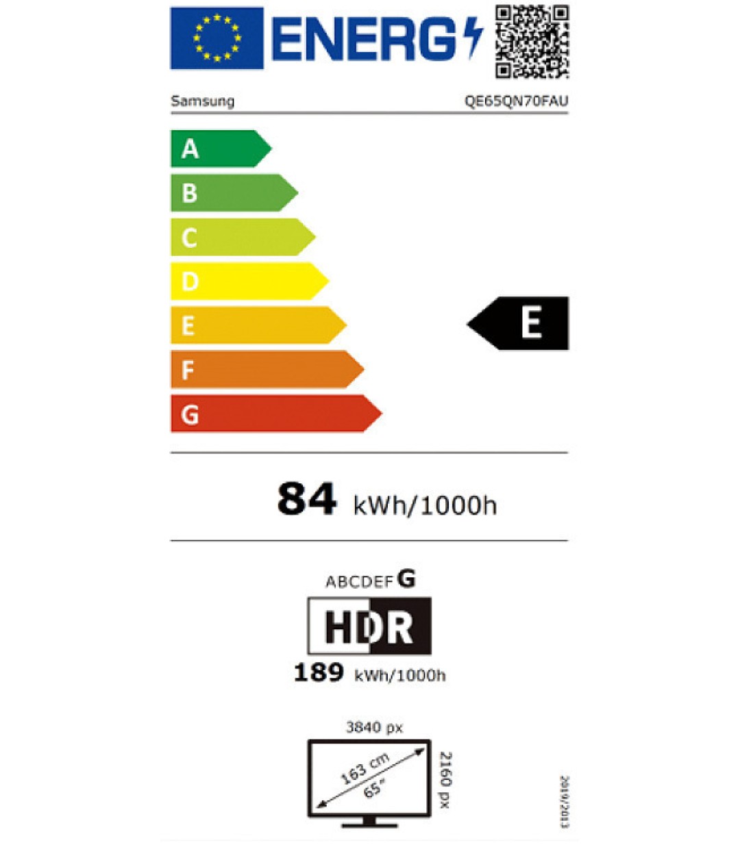 Samsung Smart Τηλεόραση 65" 4K UHD Neo QLED QN70F HDR (2025) QE65QN70FAUXXH 