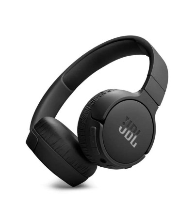 JBL Tune 670NC Ασύρματα / Ενσύρματα On Ear Ακουστικά με 70 ώρες Λειτουργίας και Quick Charge Μαύρα JBLT670NCBLK