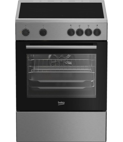 Beko FBM 6701 X Κουζίνα 66lt με Κεραμικές Εστίες Π60εκ. Inox