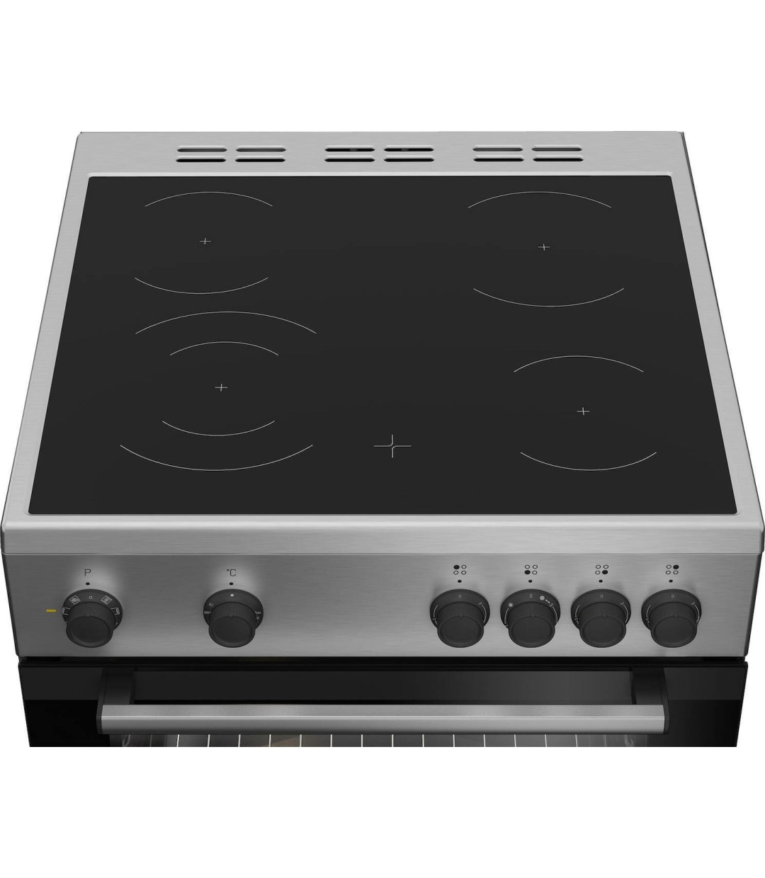 Beko FBM 6701 X Κουζίνα 66lt με Κεραμικές Εστίες Π60εκ. Inox