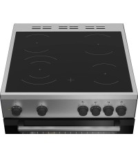 Beko FBM 6701 X Κουζίνα 66lt με Κεραμικές Εστίες Π60εκ. Inox