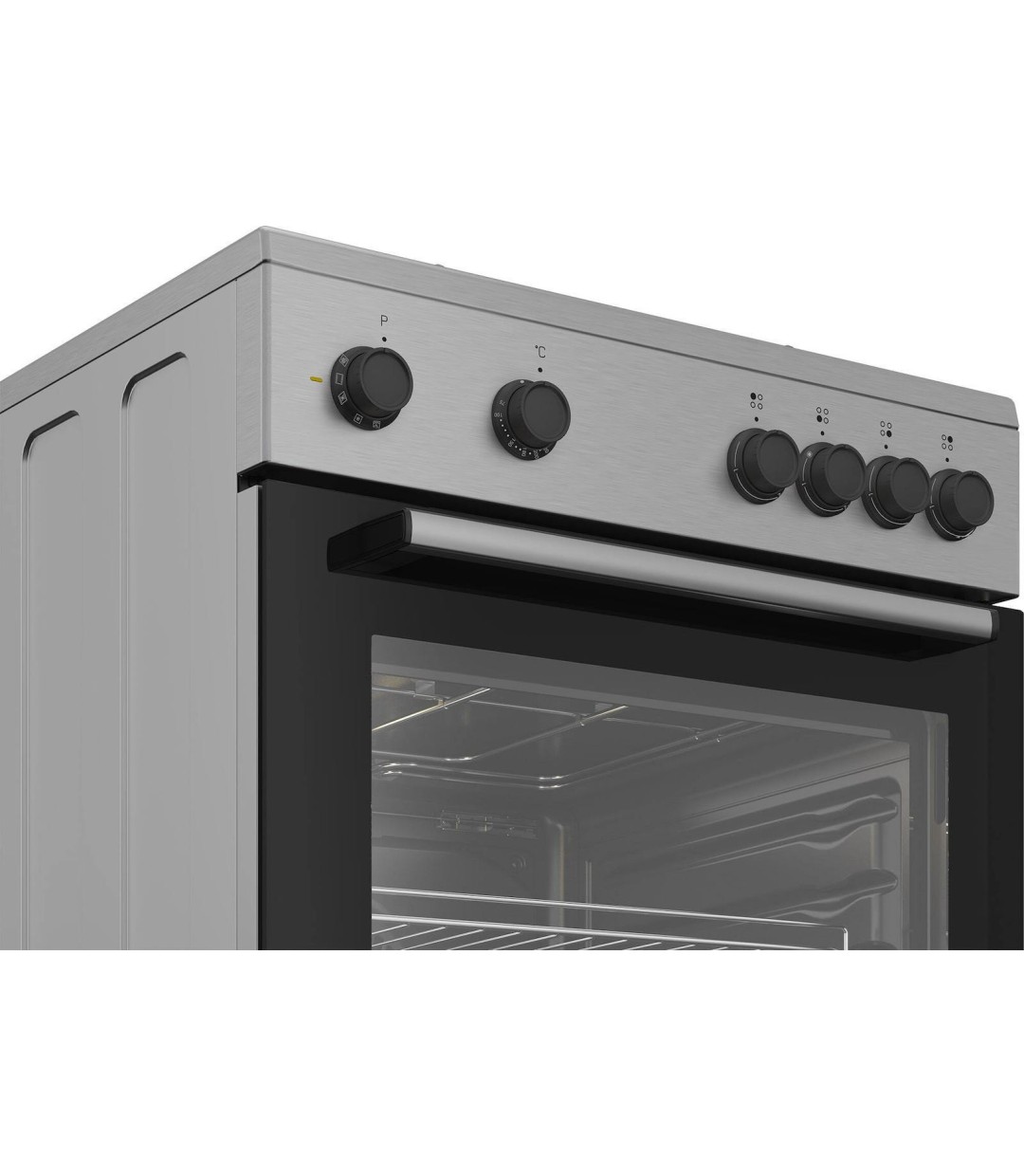 Beko FBM 6701 X Κουζίνα 66lt με Κεραμικές Εστίες Π60εκ. Inox