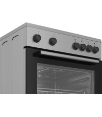 Beko FBM 6701 X Κουζίνα 66lt με Κεραμικές Εστίες Π60εκ. Inox