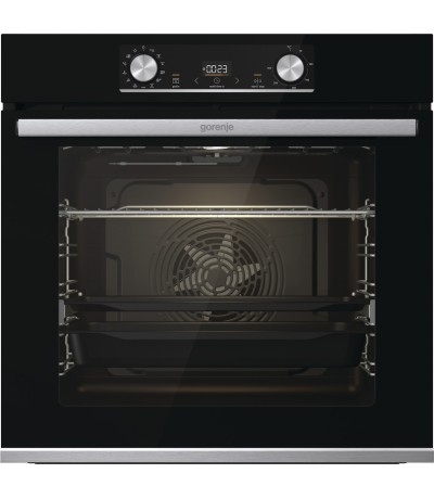 Gorenje BO6737E02X+ECT41CS Φούρνος άνω Πάγκου 77lt με Κεραμικές Εστίες Π59.5εκ. Inox