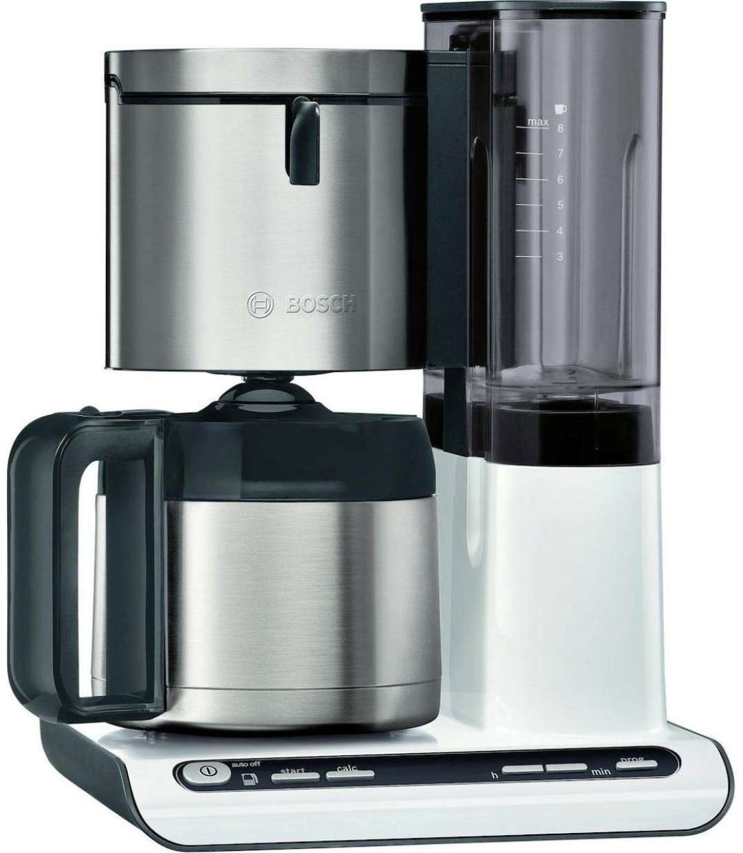 Bosch TKA 8 A 681 Προγραμματιζόμενη Καφετιέρα Φίλτρου 1100W Inox/White