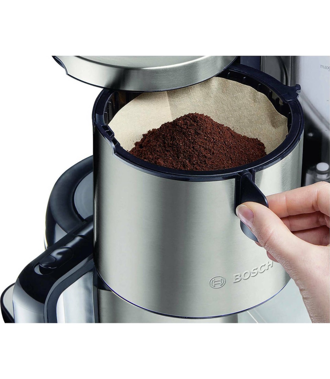 Bosch TKA 8 A 681 Προγραμματιζόμενη Καφετιέρα Φίλτρου 1100W Inox/White