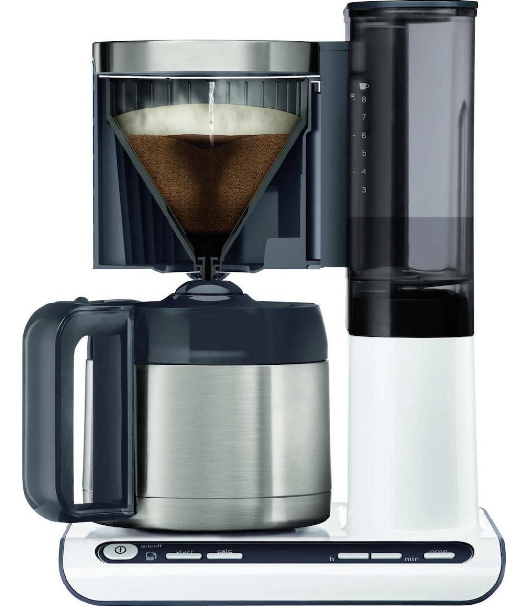 Bosch TKA 8 A 681 Προγραμματιζόμενη Καφετιέρα Φίλτρου 1100W Inox/White