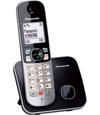 Panasonic KX-TG6851 Ασύρματο Τηλέφωνο με Aνοιχτή Aκρόαση Μαύρο