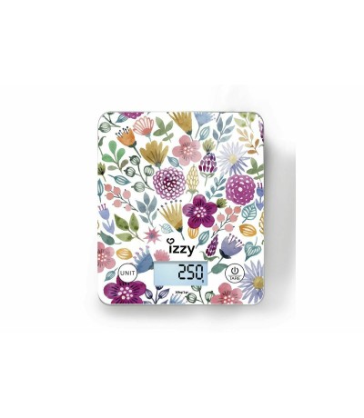 Izzy Floral IZ-7007 Ψηφιακή Ζυγαριά Κουζίνας 1gr/10kg Πολύχρωμη