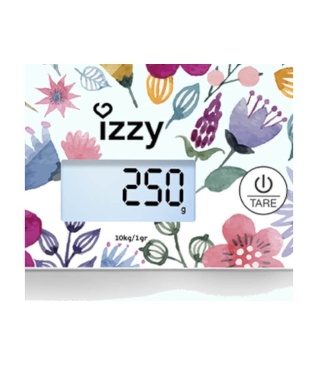 Izzy Floral IZ-7007 Ψηφιακή Ζυγαριά Κουζίνας 1gr/10kg Πολύχρωμη