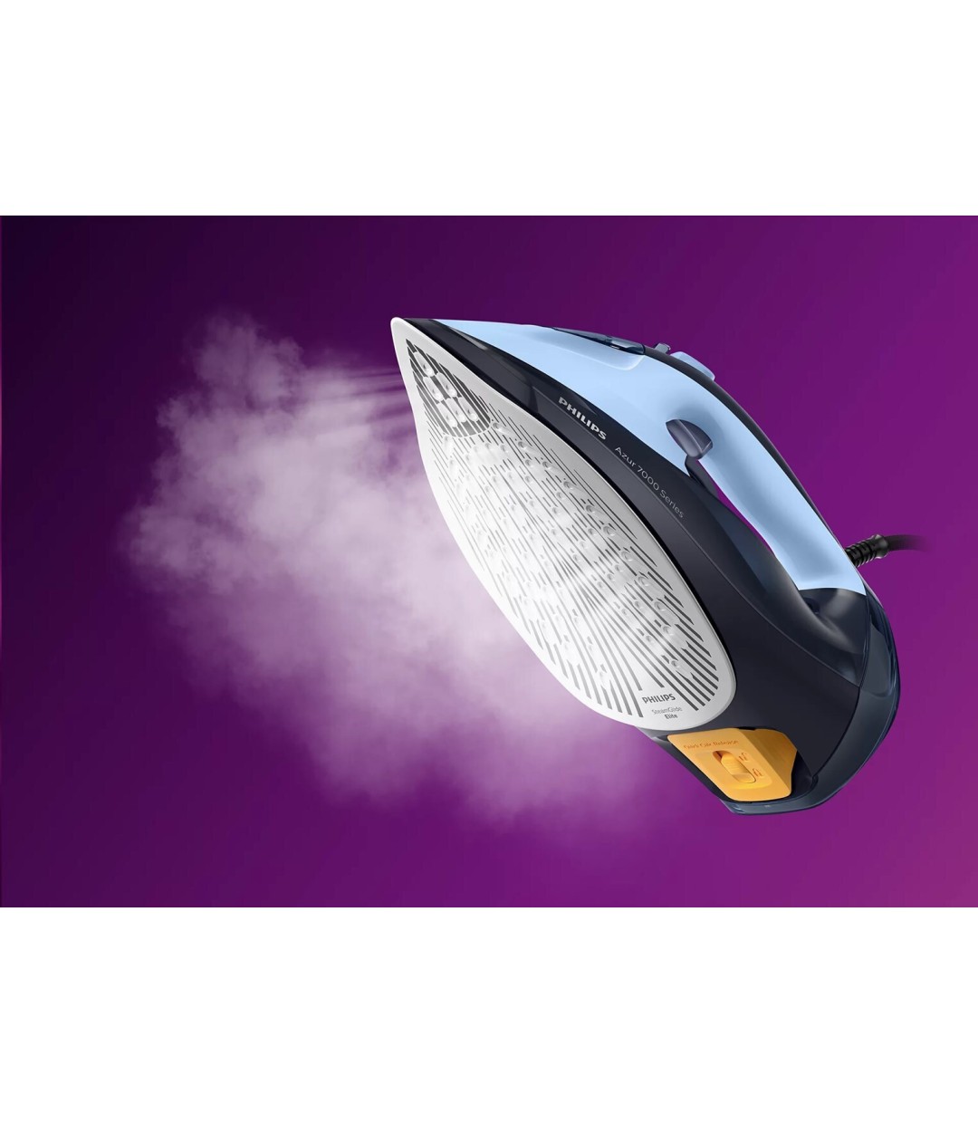 Philips Σίδερο Ατμού 2800W με Αντικολλητική Πλάκα και Συνεχόμενη Παροχή 50gr/min Light/Dark Blue Κωδικός: DST7041/20 