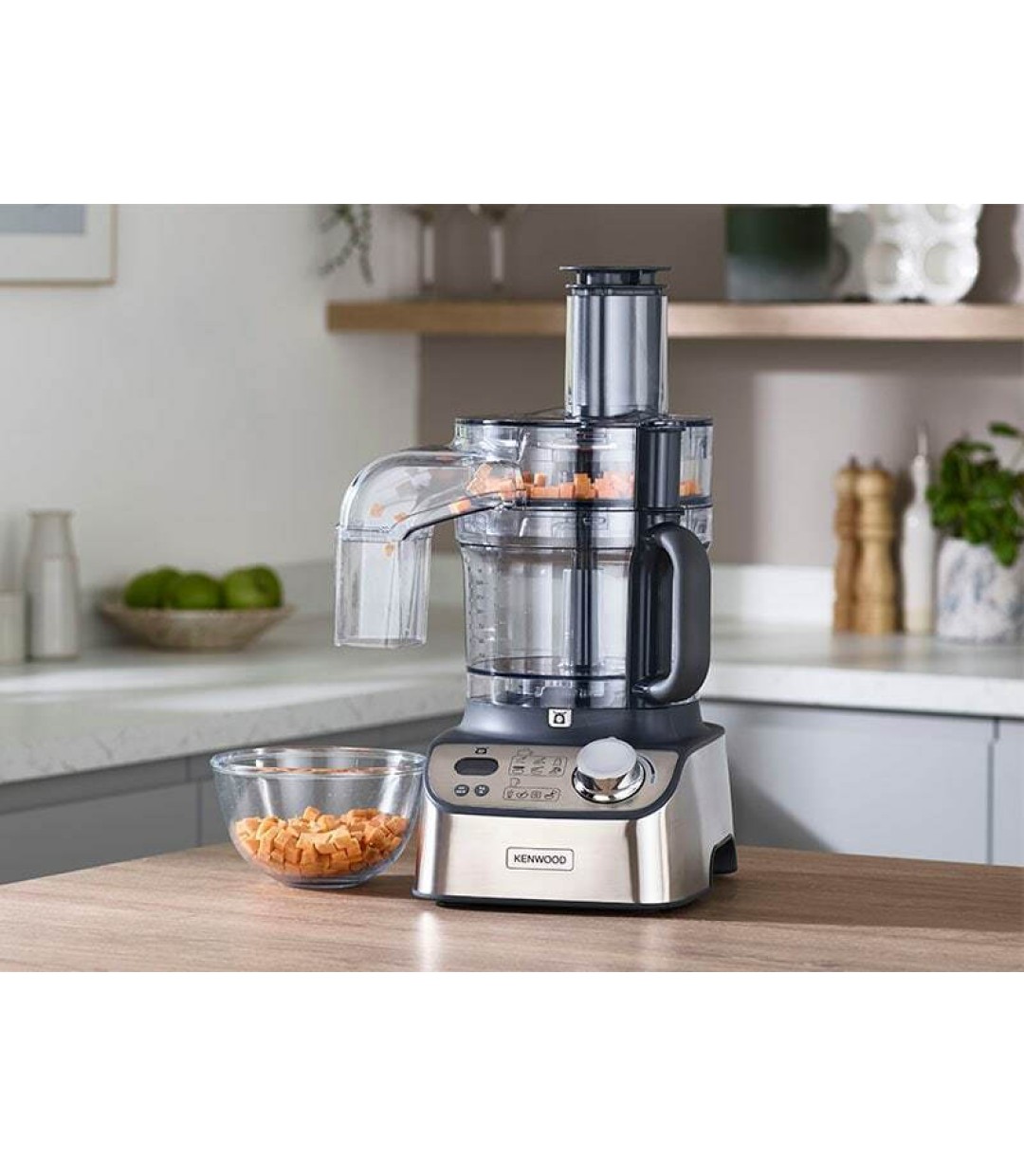 Kenwood Πολυμίξερ FDM 71.960 SS 1000W με Κάδο 3lt και Κανάτα Μπλέντερ Ασημί