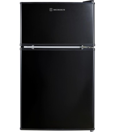 Morris Ψυγείο Δίπορτο 87lt Υ83.7xΠ47xΒ49.2εκ. Μαύρο B72088ETD 