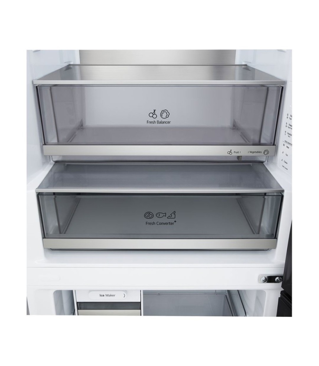 ΨΥΓ/ΚΑΤ LG GBBW 726 CMB.AMBQEUR 2D BOTTOM FREEZER INOX 2.03*69.7*70.4