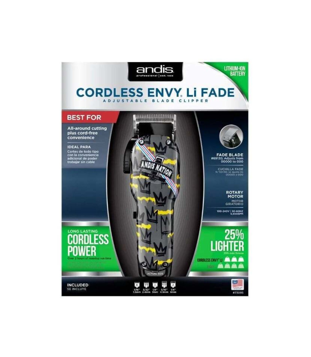 Andis Envy Li Fade Andis Nation Κουρευτική Μηχανή 73100