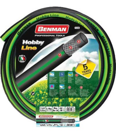 Benman Λάστιχο Ποτίσματος Hobby Line 1/2" 50m 74990 Benman Λάστιχο Ποτίσματος Hobby Line 1/2" 50m 74990