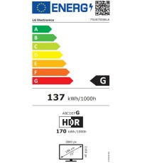 LG Smart Τηλεόραση 75" 4K UHD LED AI UA75 HDR (2025) 75UA75006LA