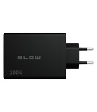 Blow Φορτιστής Χωρίς Καλώδιο GaN με 4 Θύρες USB-C 100W Power Delivery Μαύρος (76-031) Blow Φορτιστής Χωρίς Καλώδιο GaN με 4 Θύρες USB-C 100W Power Delivery Μαύρος (76-031)