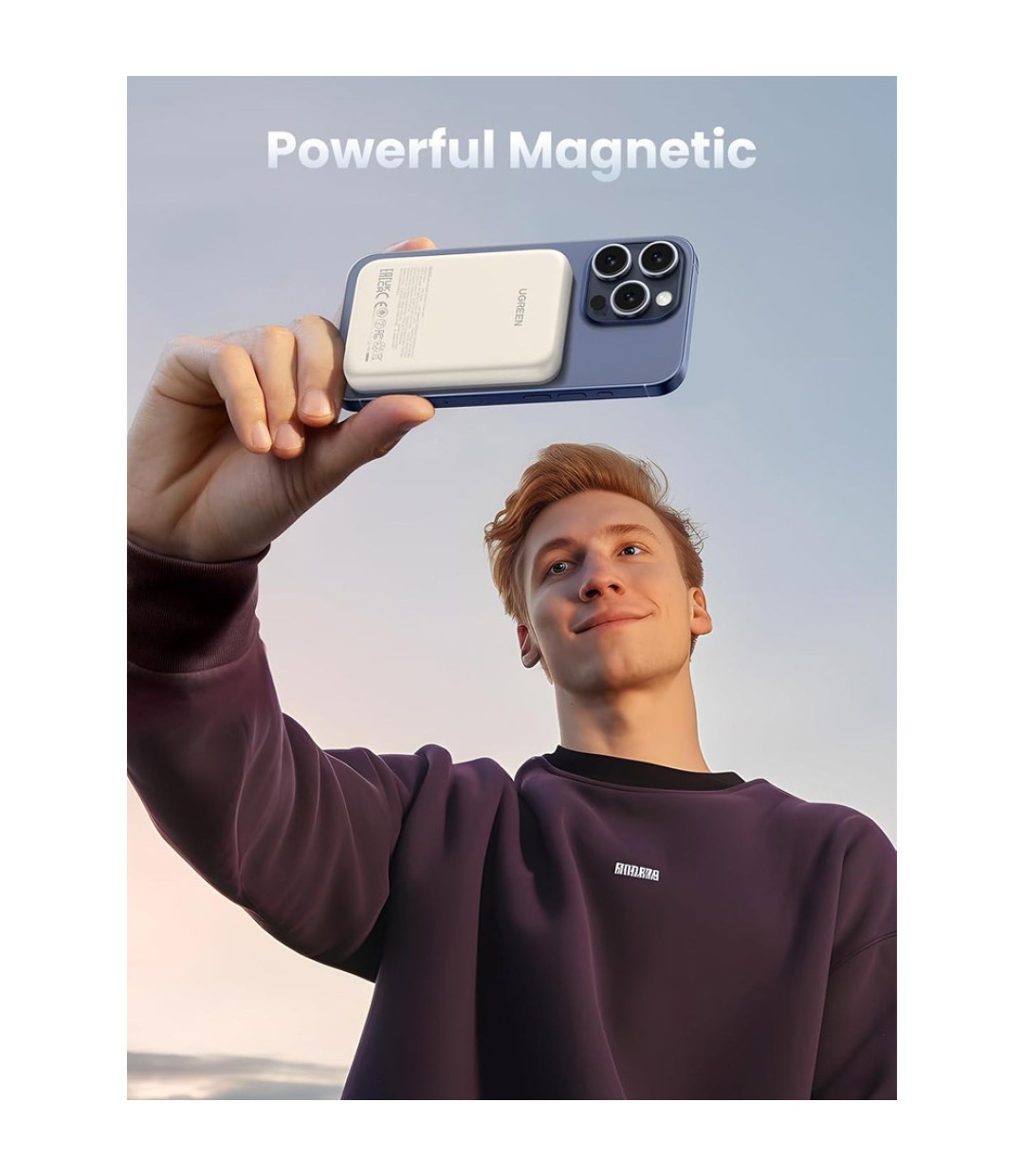 Ugreen PB760 MagSafe Power Bank 10000mAh 20W με Θύρα USB-C Λευκό