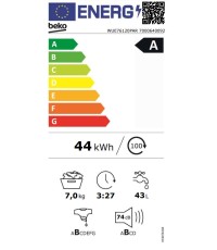 Beko Πλυντήριο Ρούχων 7kg 1200 Στροφών WUE76120PAR Beko Πλυντήριο Ρούχων 7kg 1200 Στροφών WUE76120PAR