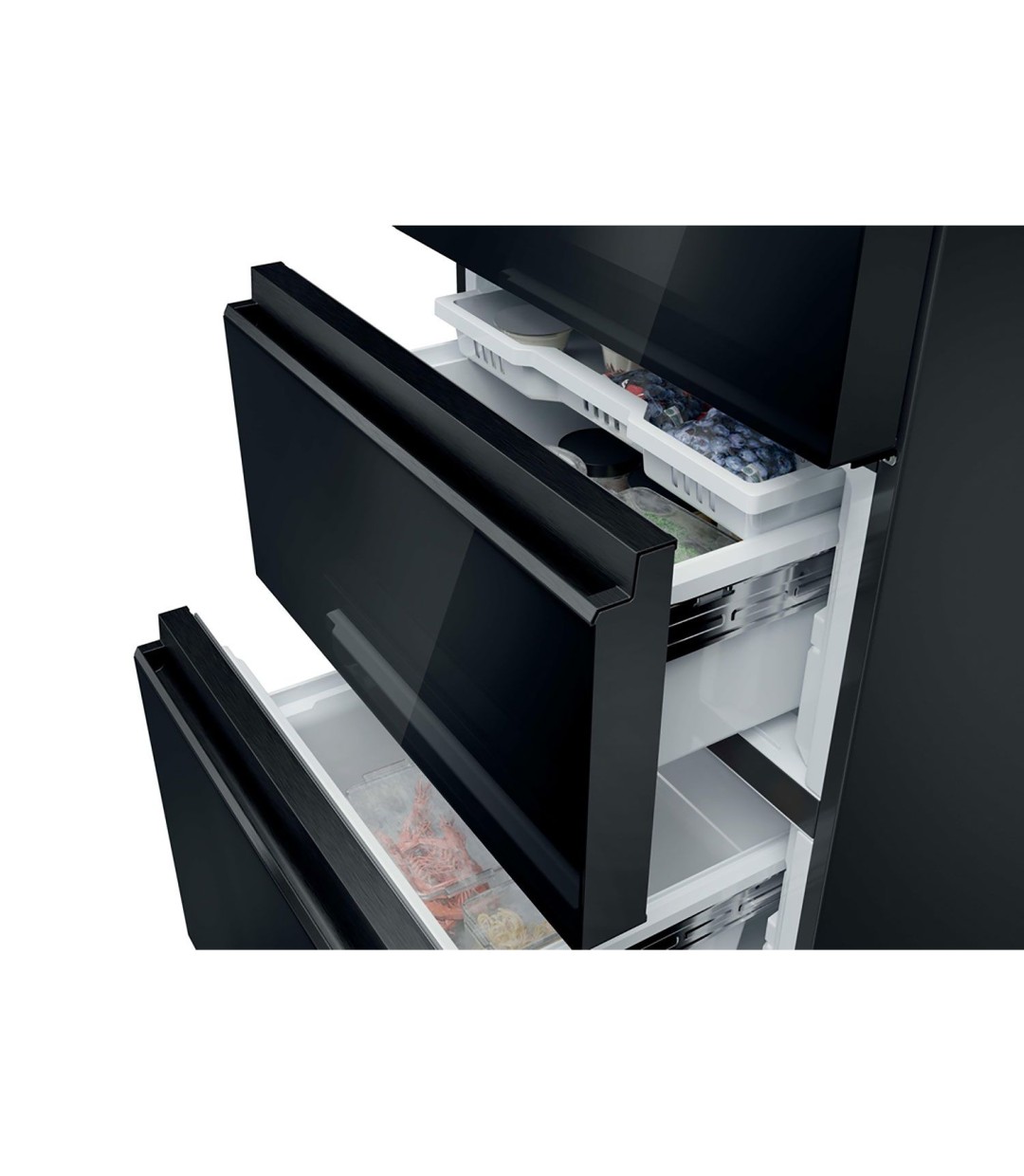 Haier HTW7620DNGB Ψυγειοκαταψύκτης Μαύρο Haier HTW7620DNGB Ψυγειοκαταψύκτης Μαύρο