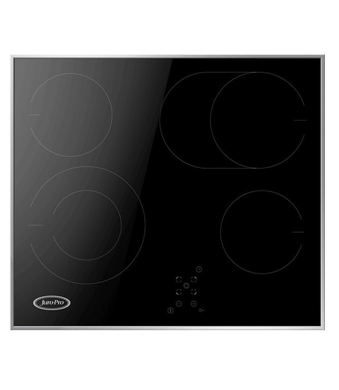 Juro-Pro HO 7701 Κεραμική Εστία με Πλαίσιο Αυτόνομη με Λειτουργία Κλειδώματος 57.5x50.5εκ. INOX