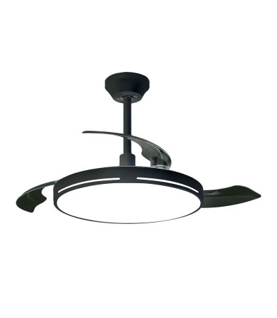 Primo PRCF-80681 Ανεμιστήρας Οροφής 106cm 35W με Φως & Τηλεχειριστήριο Μαύρος