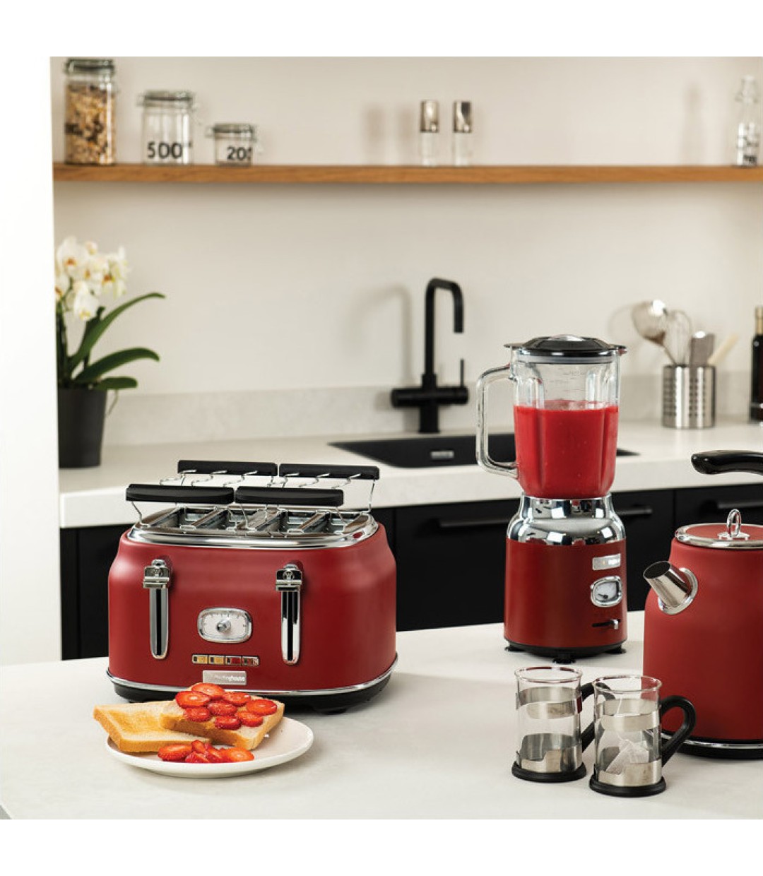 Φρυγανιέρα Westinghouse WKTTB809RD 4 Θέσεων 1750W Κόκκινο