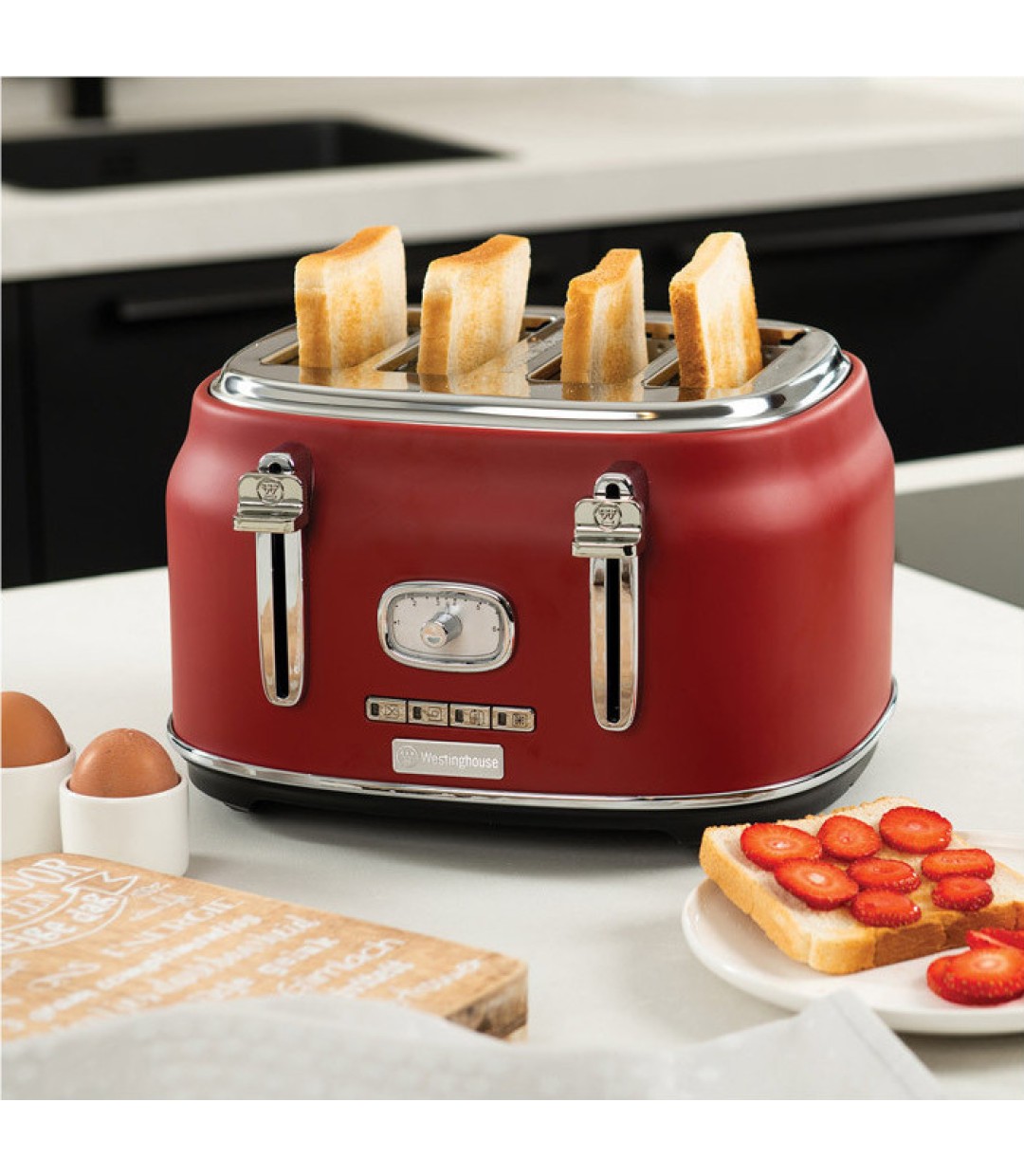 Φρυγανιέρα Westinghouse WKTTB809RD 4 Θέσεων 1750W Κόκκινο