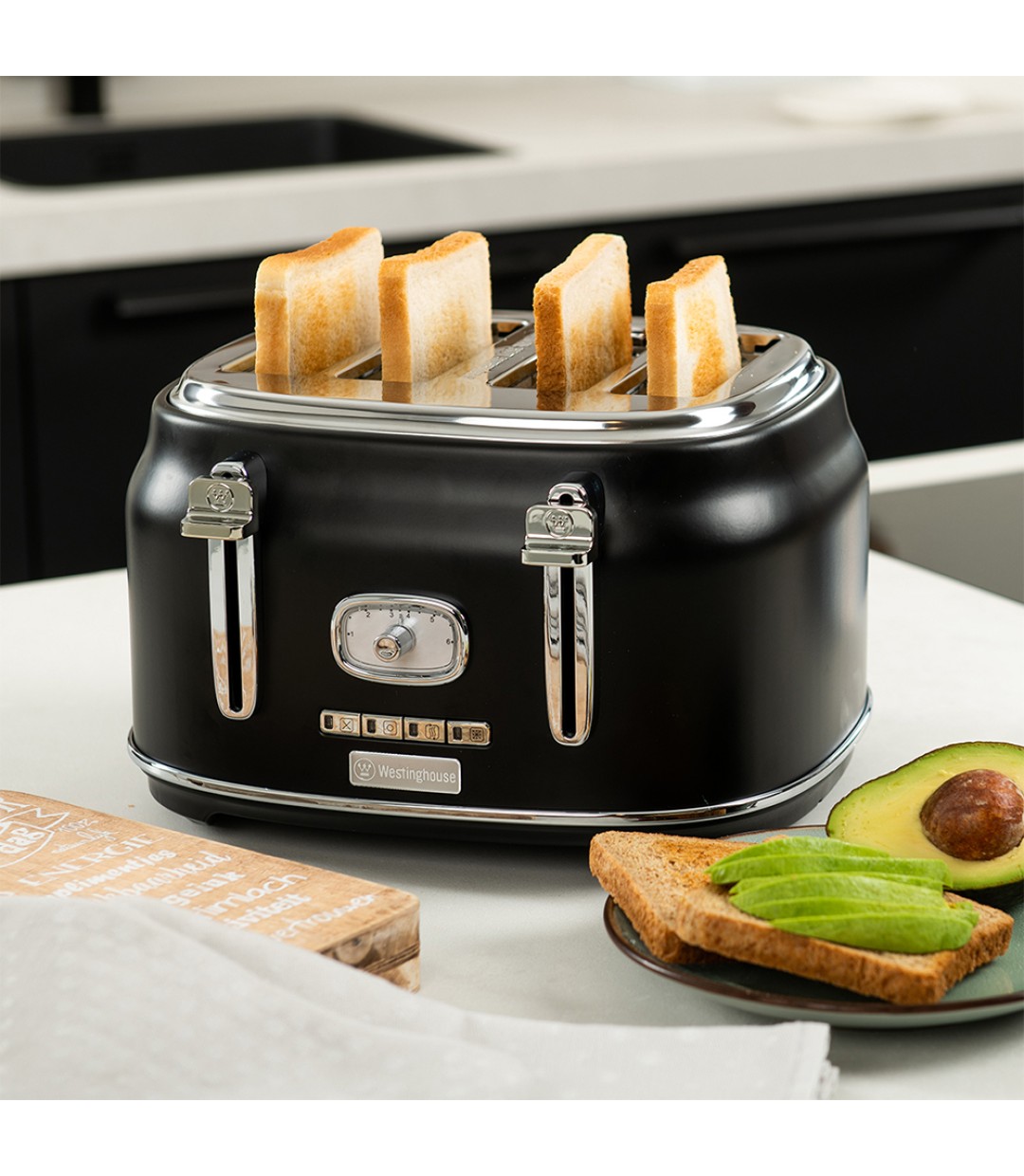 Westinghouse Φρυγανιέρα 4 Θέσεων 1750W Μαύρη