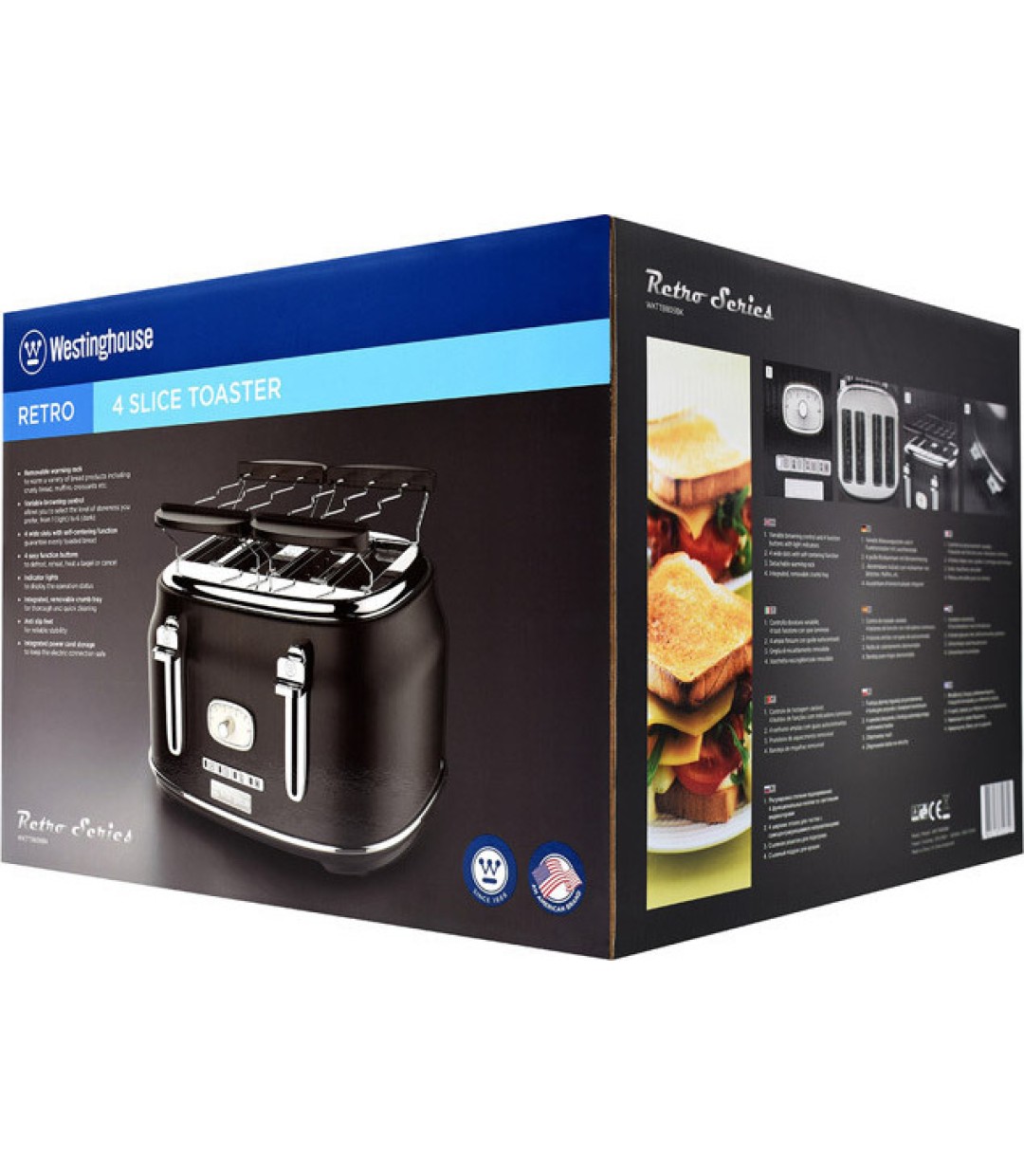 Westinghouse Φρυγανιέρα 4 Θέσεων 1750W Μαύρη