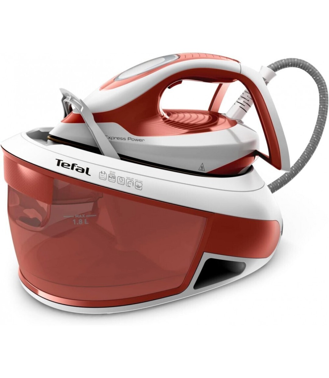 Tefal Express Power SV8110 Σύστημα Σιδερώματος Πίεσης 6.2bar με Δοχείο 1.8lt
