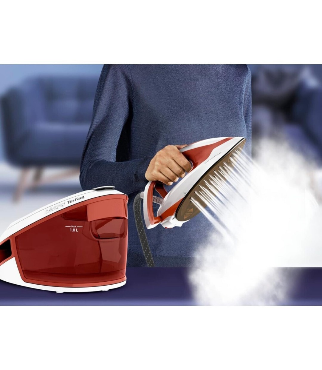 Tefal Express Power SV8110 Σύστημα Σιδερώματος Πίεσης 6.2bar με Δοχείο 1.8lt