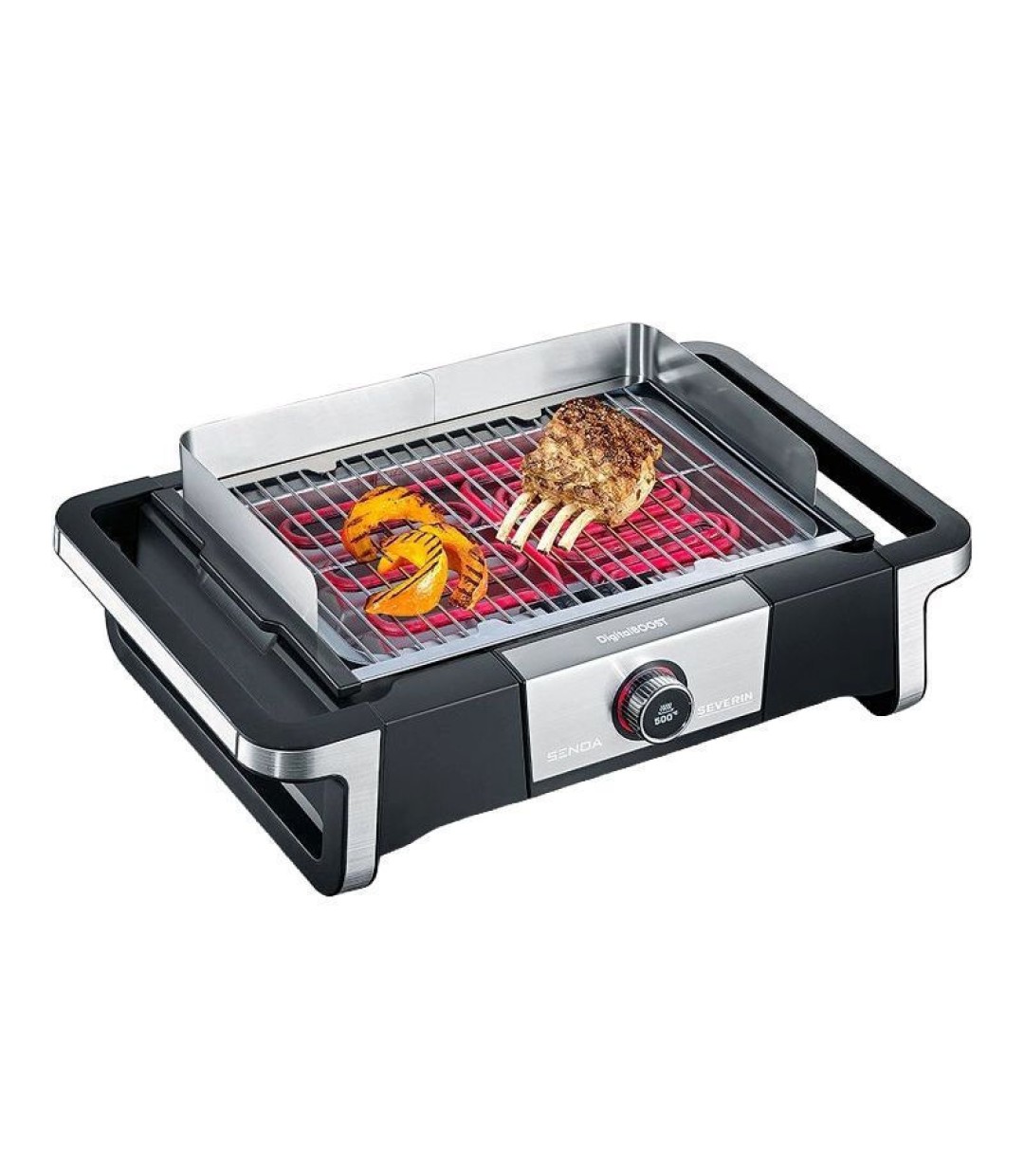 Severin 8114  Επιτραπέζια Ηλεκτρική Ψησταριά Σχάρας 3000W με Ρυθμιζόμενο Θερμοστάστη 41.5x24εκ.