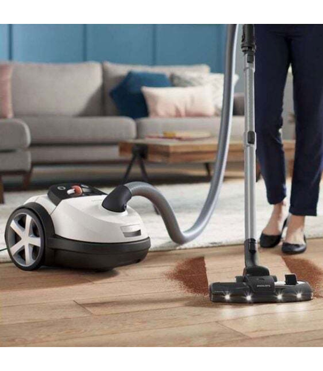 Philips Performer XD 8142/12 Ηλεκτρική Σκούπα 900W με Σακούλα 4lt Λευκή