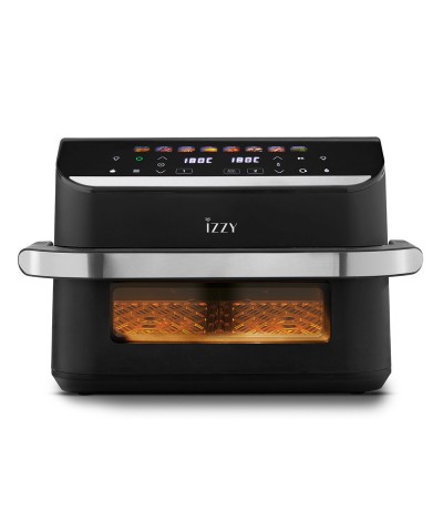 Izzy IZ-8260 Air Fryer με Διπλό Αποσπώμενο Κάδο 11lt Μαύρο