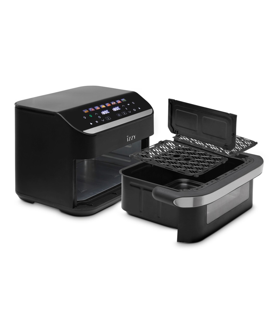 Izzy IZ-8260 Air Fryer με Διπλό Αποσπώμενο Κάδο 11lt Μαύρο