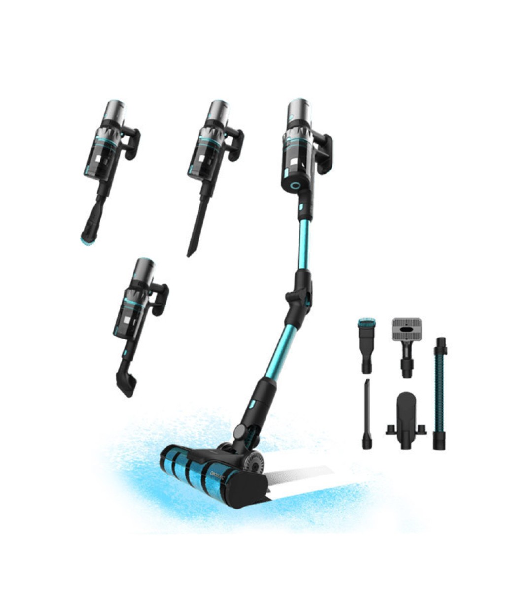 Cecotec Conga RockStar 2500 Thunder Flex Animal Επαναφορτιζόμενη Σκούπα 2 σε 1 Stick & Χειρός 33.6V Μαύρη