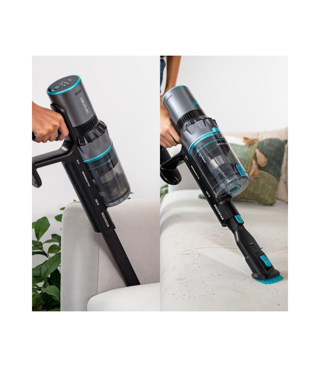 Cecotec Conga RockStar 2500 Thunder Flex Animal Επαναφορτιζόμενη Σκούπα 2 σε 1 Stick & Χειρός 33.6V Μαύρη