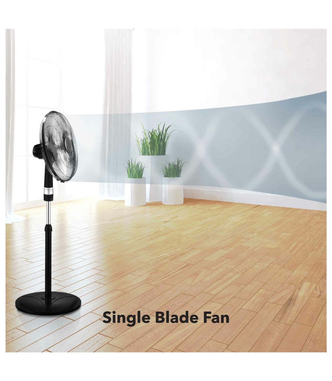 Rohnson Ανεμιστήρας Ορθοστάτης 28W Διαμέτρου 40cm με Τηλεχειριστήριο R-8600