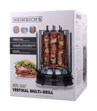 Heinrich's Επιτραπέζια Κάθετη Σούβλα 1400W Ανοξείδωτη 35x25εκ. HDG 8687