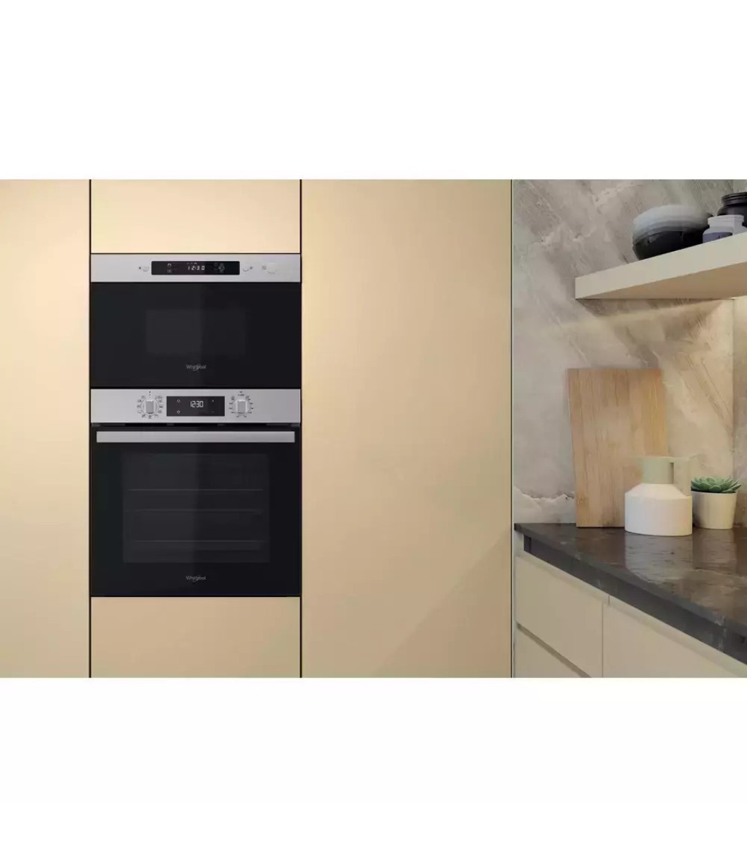 Whirlpool MBNA900XN Εντοιχιζόμενος Φούρνος Μικροκυμάτων 22lt Inox