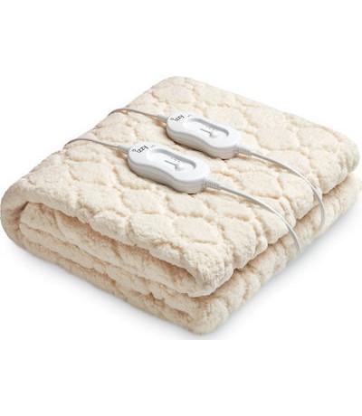 Izzy IZ-9021 Διπλό Ηλεκτρικό Υπόστρωμα Πλενόμενο Μπεζ 120W 160x140εκ.