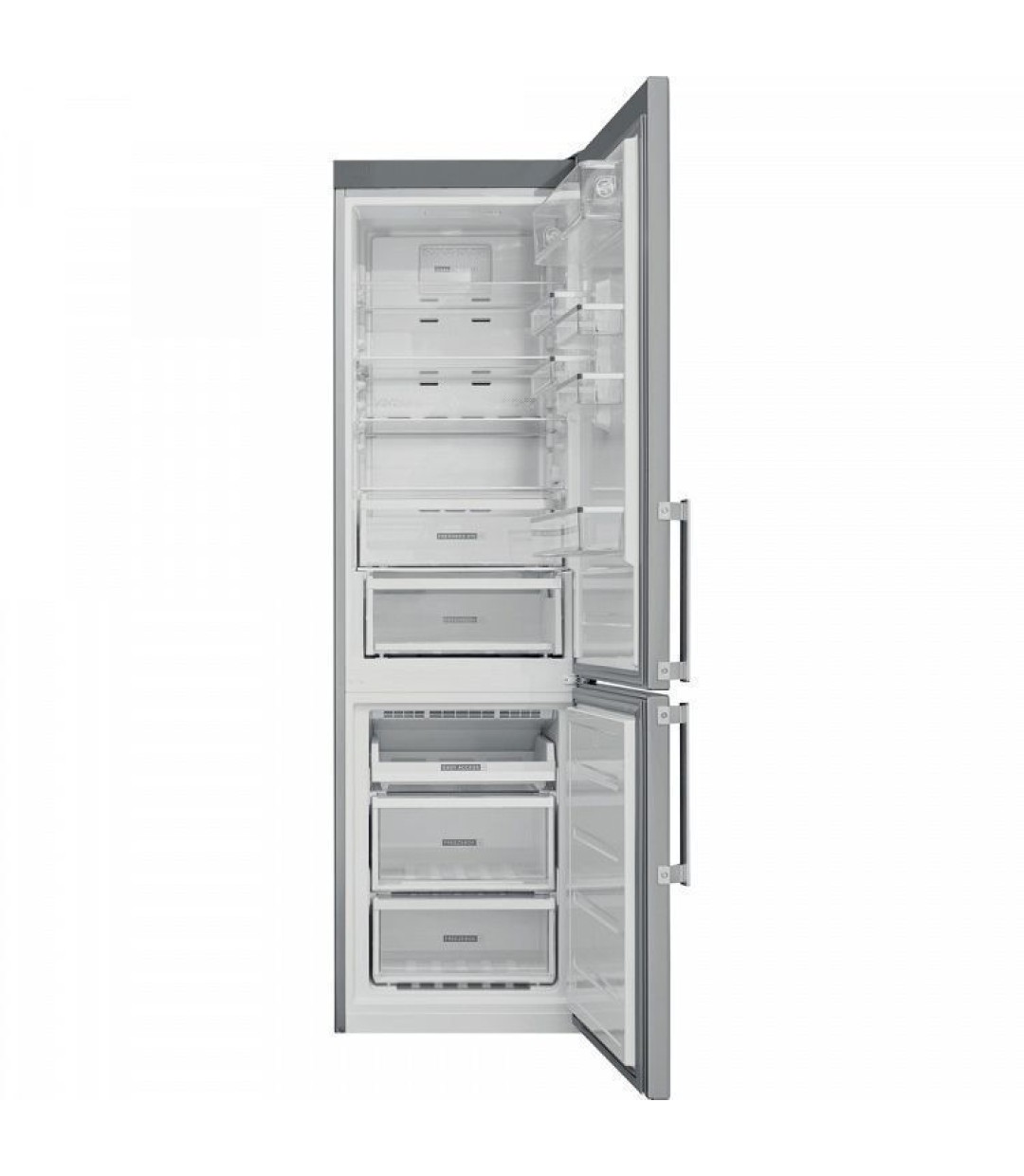 Whirlpool Ψυγειοκαταψύκτης 355lt NoFrost Υ201.3xΠ59.5xΒ65.5εκ. Inox W9 941A IX H