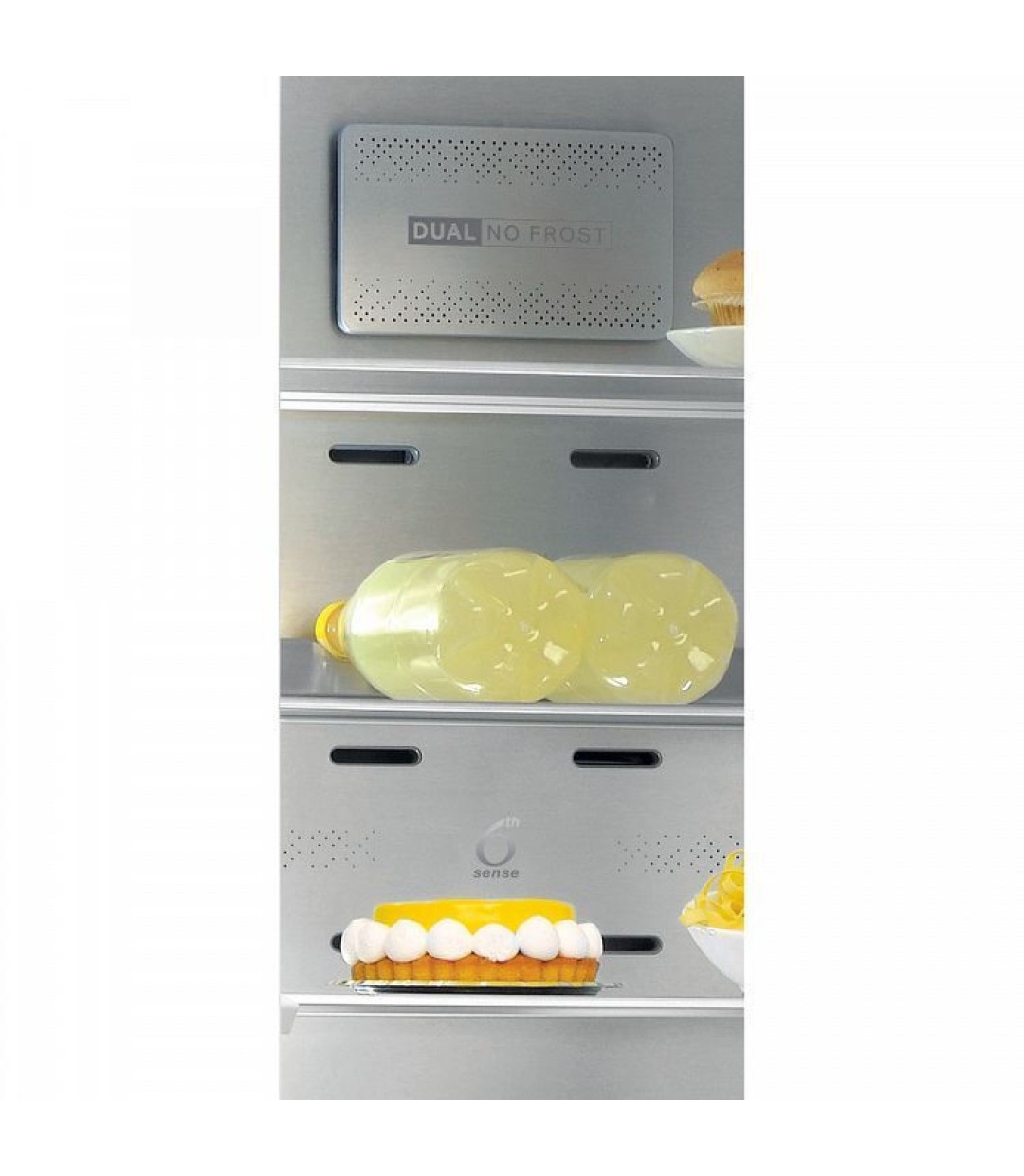 Whirlpool Ψυγειοκαταψύκτης 355lt NoFrost Υ201.3xΠ59.5xΒ65.5εκ. Inox W9 941A IX H