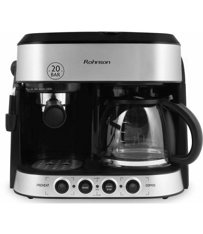 Rohnson R-974 Πολυκαφετιέρα 2 σε 1 Πίεσης 20bar 1850W
